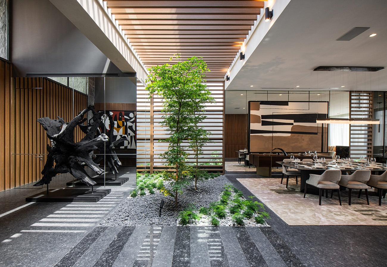 CASA RESIDENCIAL DE AUTOR AMUEBLADA EN VENTA EN RESIDENCIAL CORDILLERA SANTA CATARINA, NUEVO LEON